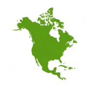 Silueta de Norteamérica